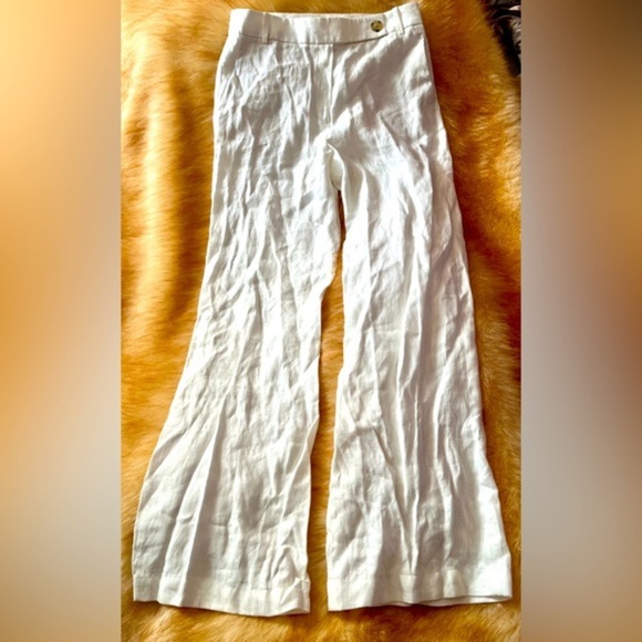 New MASSIMO DUTTI linen trouser Sz 8 US
High rise pant 5072 $129 wide leg - Picture 1 of 8